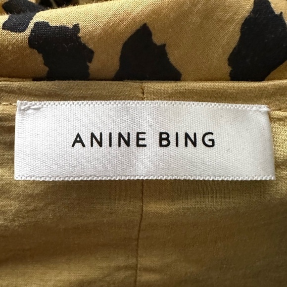 Anine Bing Peyton Painterly Leo Peyton Mini Dress Small S - Picture 14 of 16